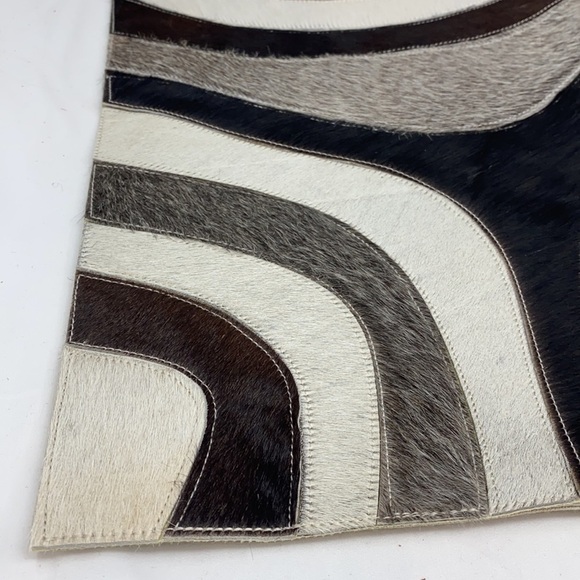 Callisto 22” Cowhide Patchwork Pillowcase - Picture 2 of 7